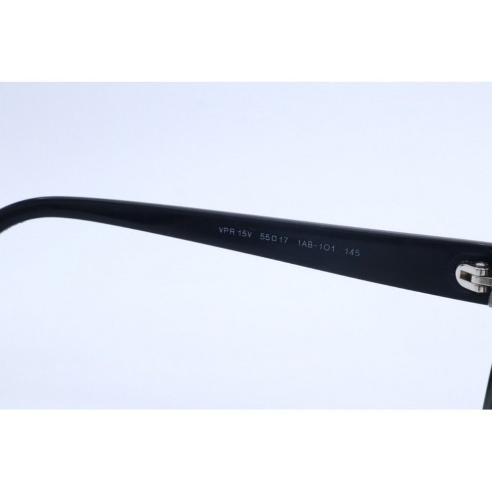 New Authentic Prada VPR 15V 1AB-1O1 Black Rectangle Eyeglasses Clear Lenses 55mm - Picture 4 of 5